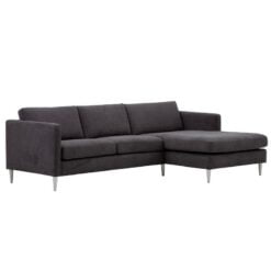 Nordic 2,5 pers. sofa m/chaiselong XL - stof/læder
