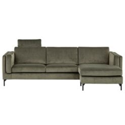 Nordic 2,5 pers. sofa m/chaiselong - stof/læder